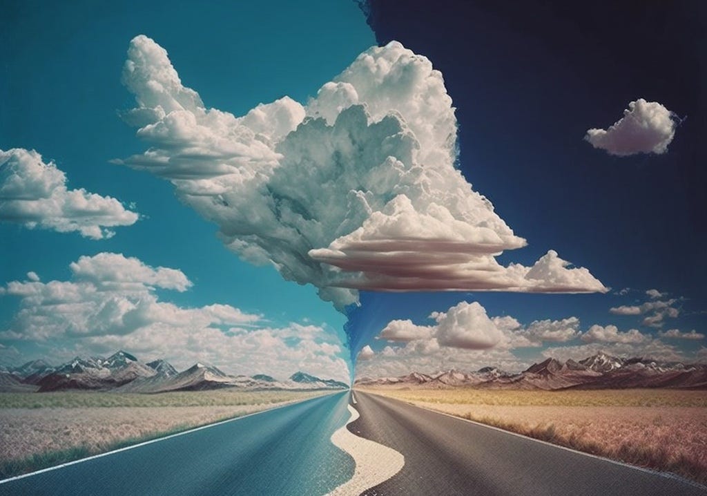 Bifurcation on the road